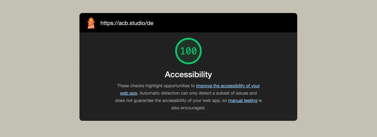 Google Lighthouse ermöglicht eine schnelle Testung auf die Barrierefreiheit einer Website.